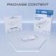 prio 30W GaN Power Charger PD PPS (USB C) + QC 3.0 (USB A) white
