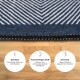 Miqna 2-piece non-slip bath mat Set , washable (60x100 &amp;amp; 50x60 cm)