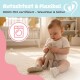 Kokopatic Organic Cotton Baby Slippers Non-Slip Newborn Boho Floral