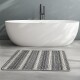 Miqna 2-piece non-slip bath mat Set , washable (60x100 &amp;amp; 50x60 cm)