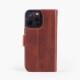 Funda de piel Wachikopa compatible con iPhone 15 Plus con ranura para tarjetas