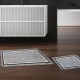 Set de tapis de bain antidérapants Miqna, 2 pièces, lavables (60x100 et 50x60 cm)