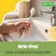 Babyton organic toothbrush made from corn, soft & environmentally friendly, ergonomic handle