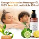 Massage oil, energizing massage oil, 100% pure, organic, natural, 100 ml