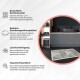 Miqna 2-piece non-slip bath mat Set , washable (60x100 & 50x60 cm)