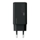 beclad. 65W Type C 2 Port Travel Adapter (C+C) BLACK BE-PT765CBG-GR