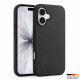 Custodia in silicone liquido prio MAG per iPhone 17 (6,3 pollici) nera