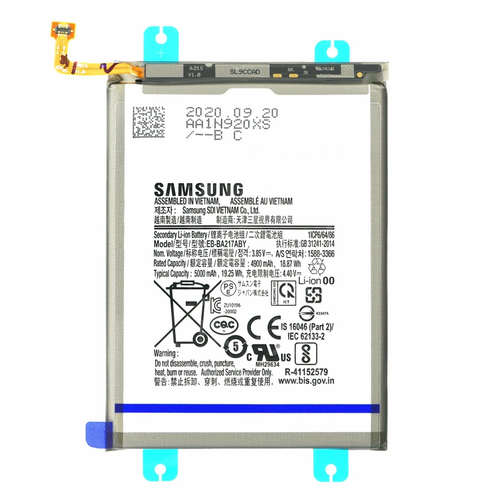 Samsung Battery EB-BA217ABY 5000mAh SM-A125/A127/A135/A137/A217 Galaxy ...